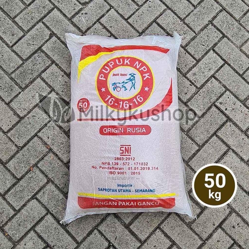 Jual PUPUK PAK TANI NPK 16 16 16 MERAH ISI 50 KG KP VIA CARGO | Shopee ...