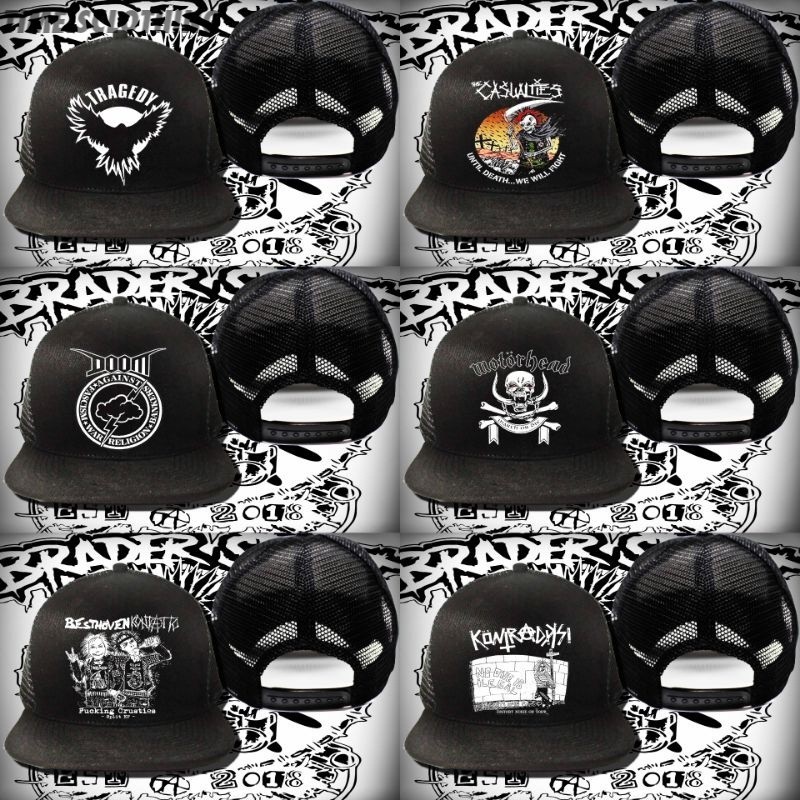 Jual cod topi band punk,topi jaring,topi tracker,snapback jaring TIC ...