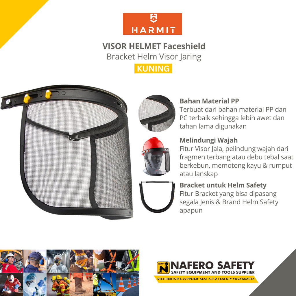 Jual Face Shield Bracket Visor Jaring Jala untuk Semua Jenis Helm ...