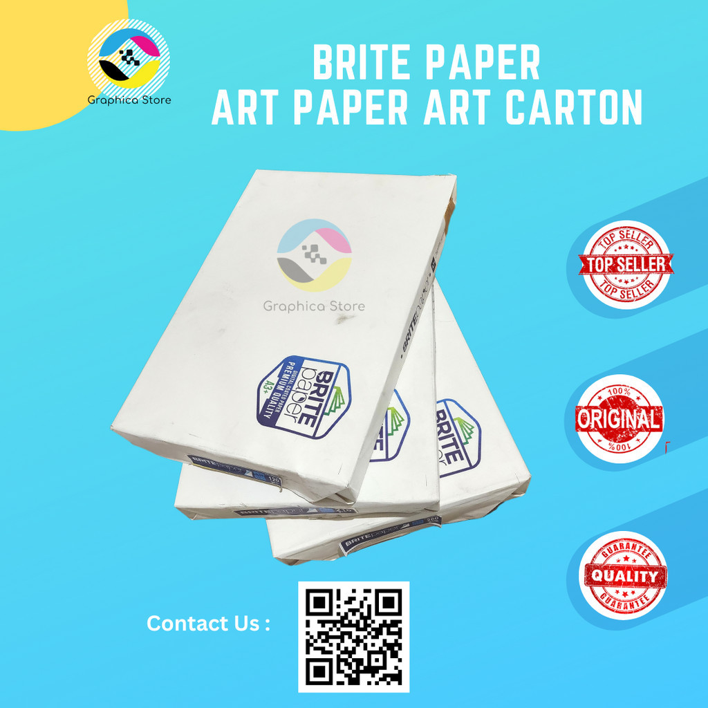 Jual Kertas ART PAPER CARTON A3+ | Kertas Potongan A3+ Merek BRITE ...