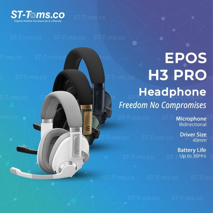 Jual Epos H3Pro / H3 Pro Hybrid Wireless Closed Acoustic Gaming Headset ...