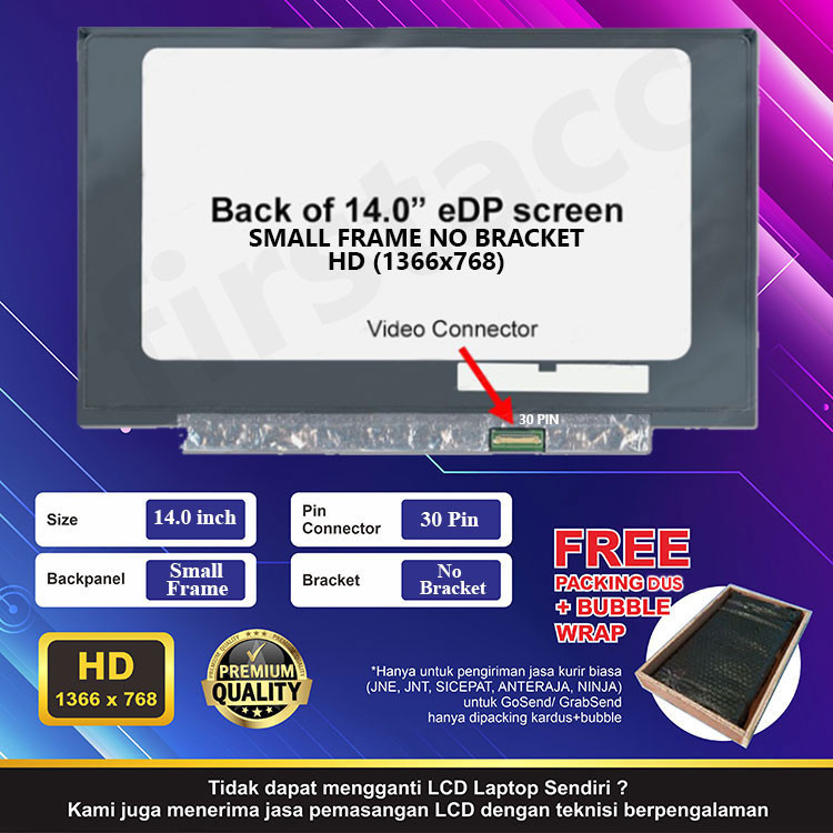 Jual LCD LED Laptop for HP HP 14S-DQ0508TU 14.0 inch small frame no ...