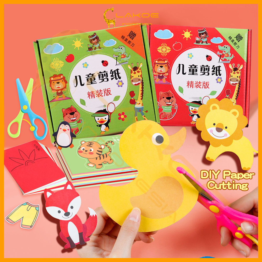 Jual LAKOE DIY cutting paper activity kit Mainan Menggunting Anak ...