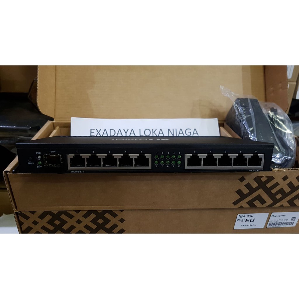 Jual NEW DISKON 70% Mikrotik Router RB4011iGS+RM / RB4011 10 port ...