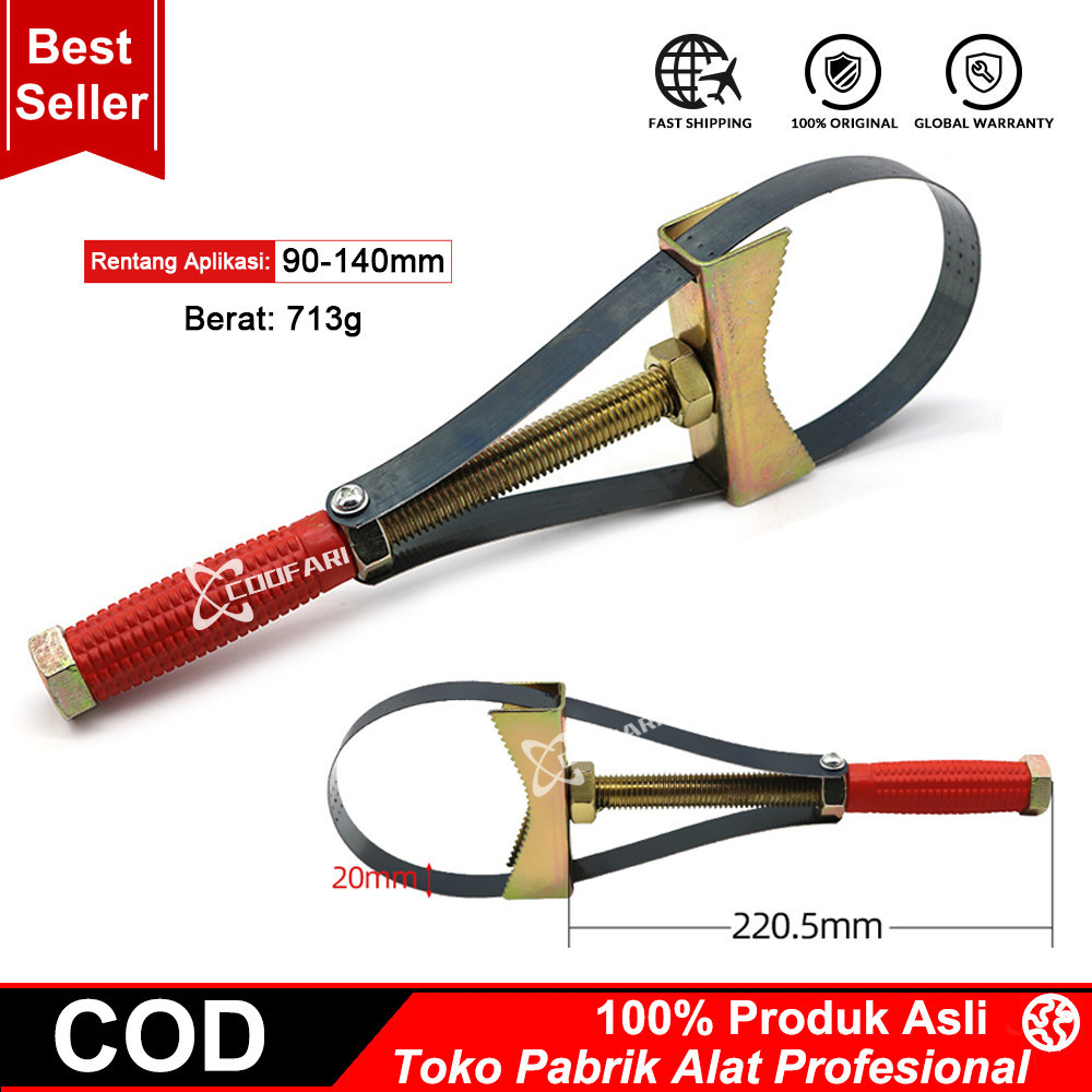 Jual Alat Pembuka Kunci Filter Oli Mobil Adjustable 60mm120mm Car Auto