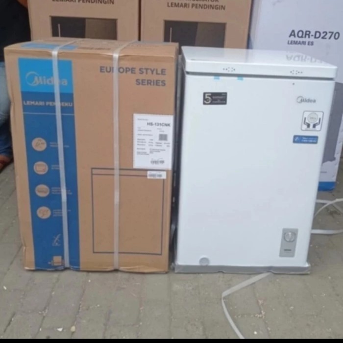 Jual MIDEA HS-129 Chest Freezer 100L Kotak Pembeku HS 129 Garansi Resmi ...