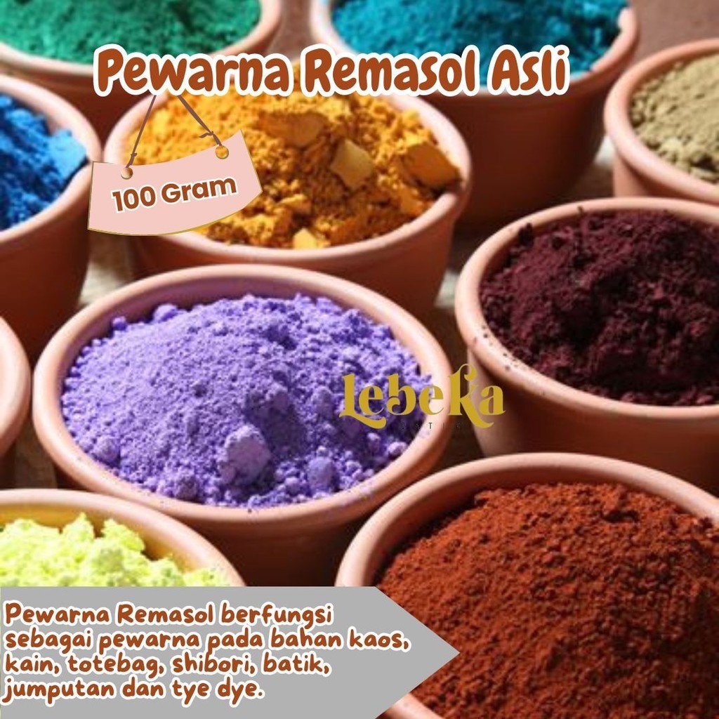 Jual Pewarna Remasol Asli 100gram Gratis Penguat Warna | Shopee Indonesia