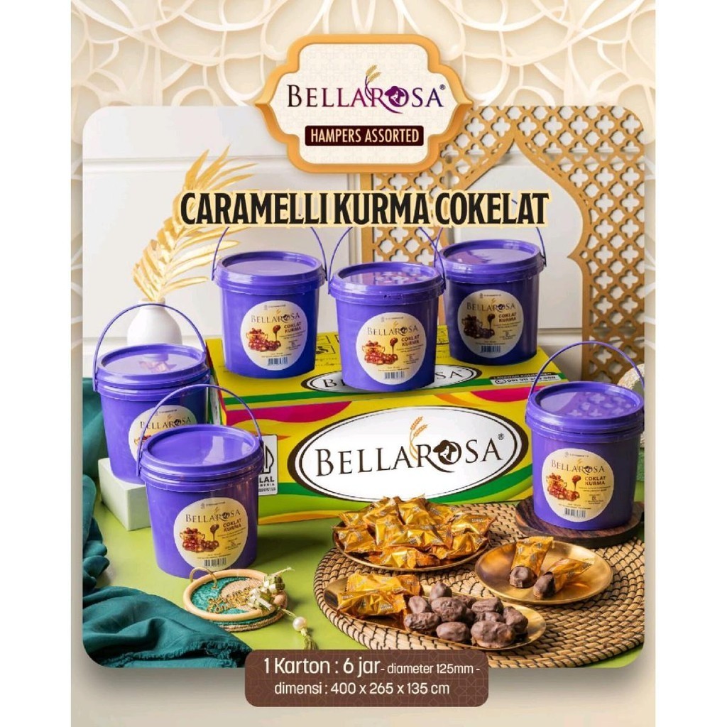 Jual Camilan Hari Raya Bellarosa Caramelli Kurma Coklat Exp Kurma Cokelat Shopee