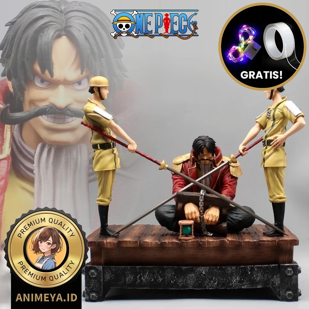 Jual Action Figure Statue One Piece Gol D. Roger Execution Diorama Studio Recast Free Led
