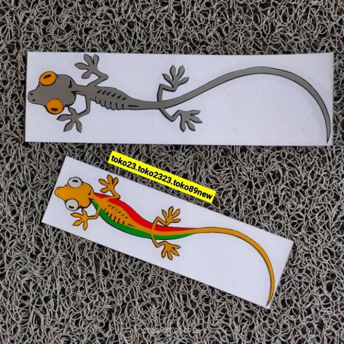 Jual stiker cutting motor keren stiker gambar cicak - rasta | Shopee ...