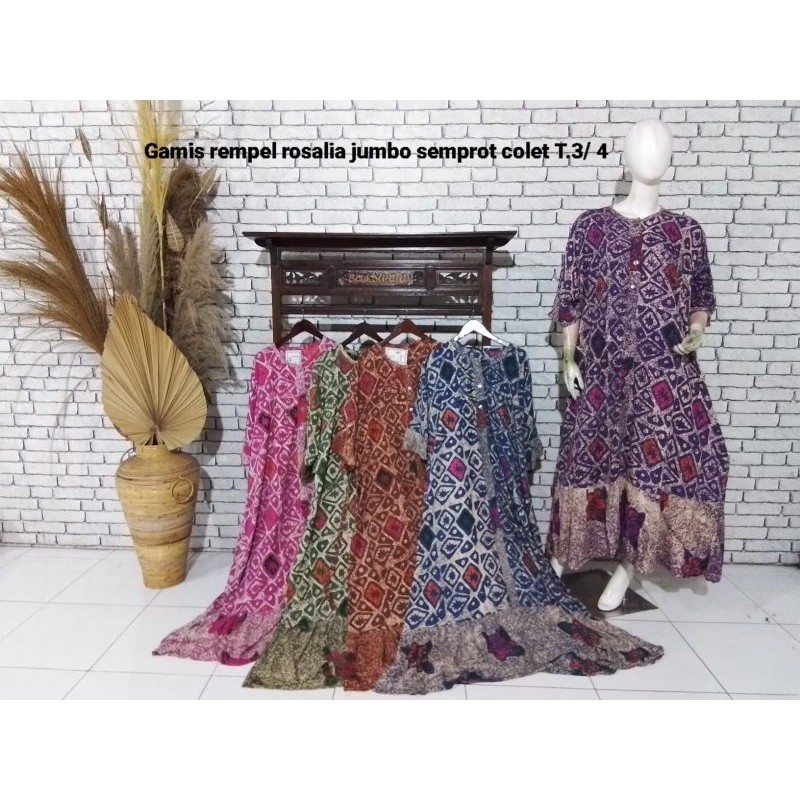 Jual GAMIS REMPEL ROSALIA UKURAN JUMBO (BY SAMMY) | Shopee Indonesia
