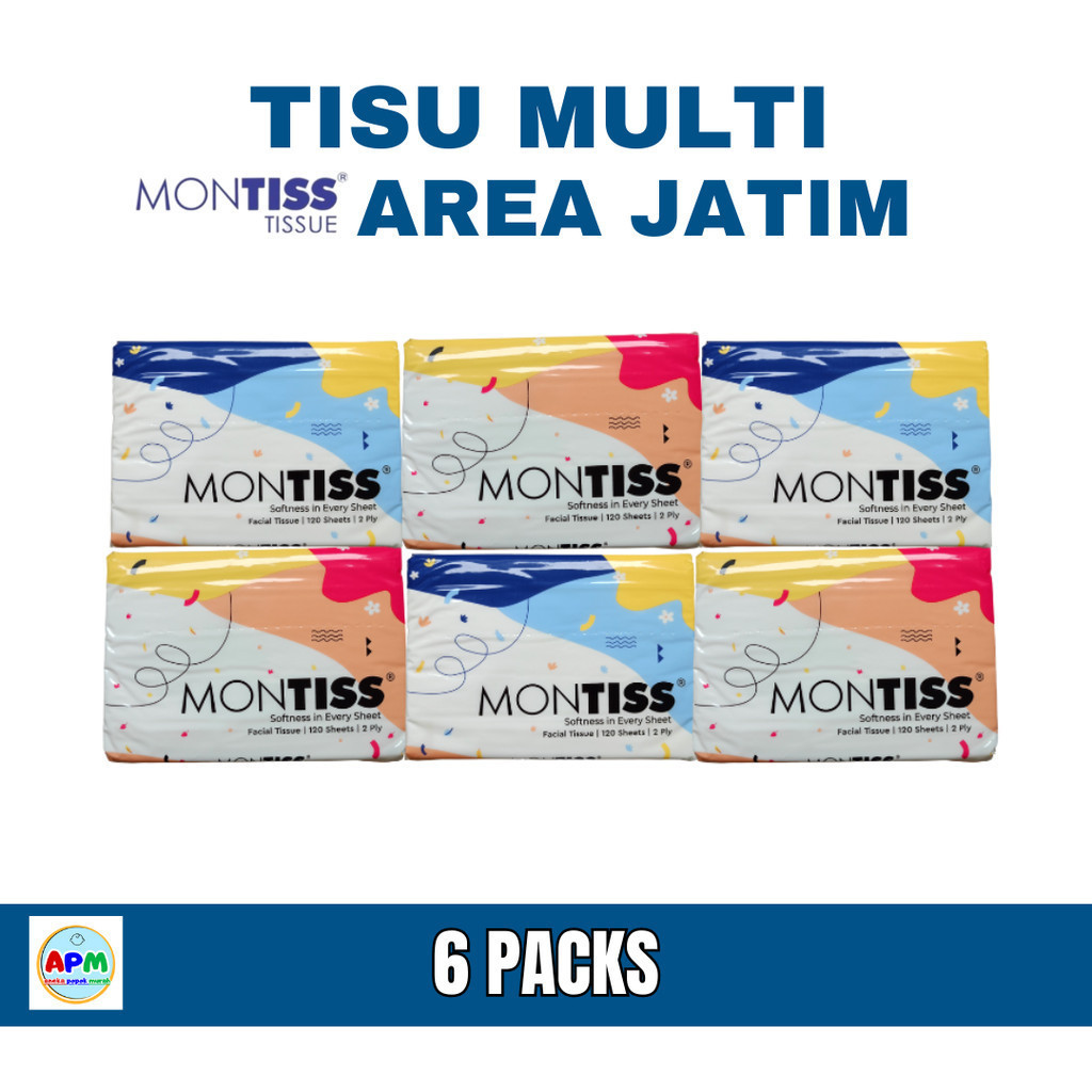 Jual PAKET 6 8 10 12 PACKS Montiss Facial Tissue - Tisu Wajah Montiss ...