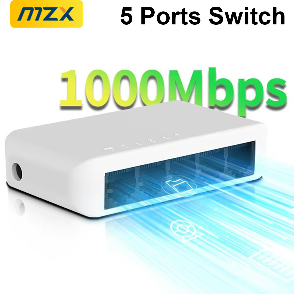 Jual Gigabit Switch 5 Ports 1000Mbps Network Switcher RJ45 Hub Mini ...