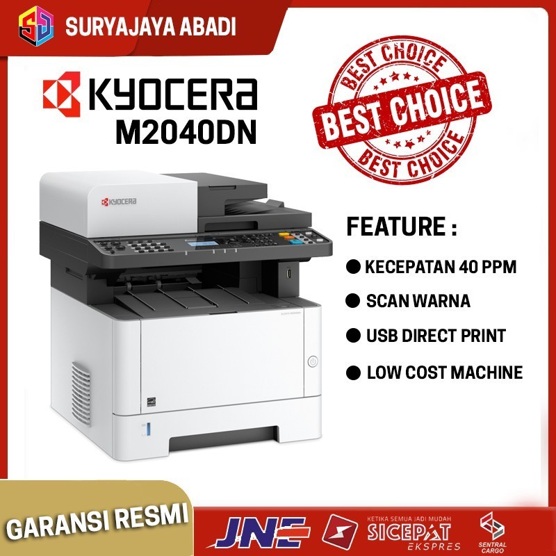 Jual Kyocera Ecosys M2040dn Mesin Fotocopy Printer Hitam Putih Shopee