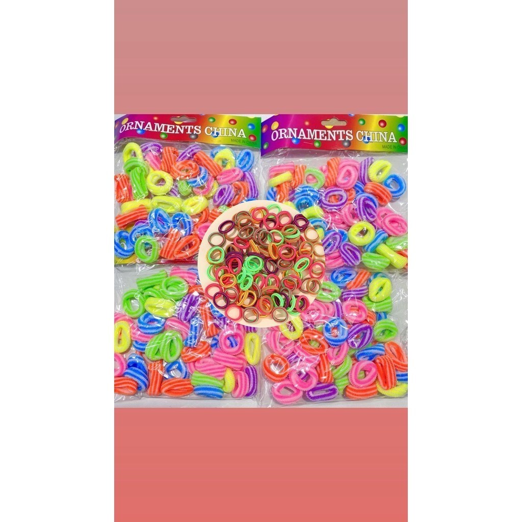 Jual (RQA) Ikat Rambut Donat Mini ISI 50 PCS | Shopee Indonesia
