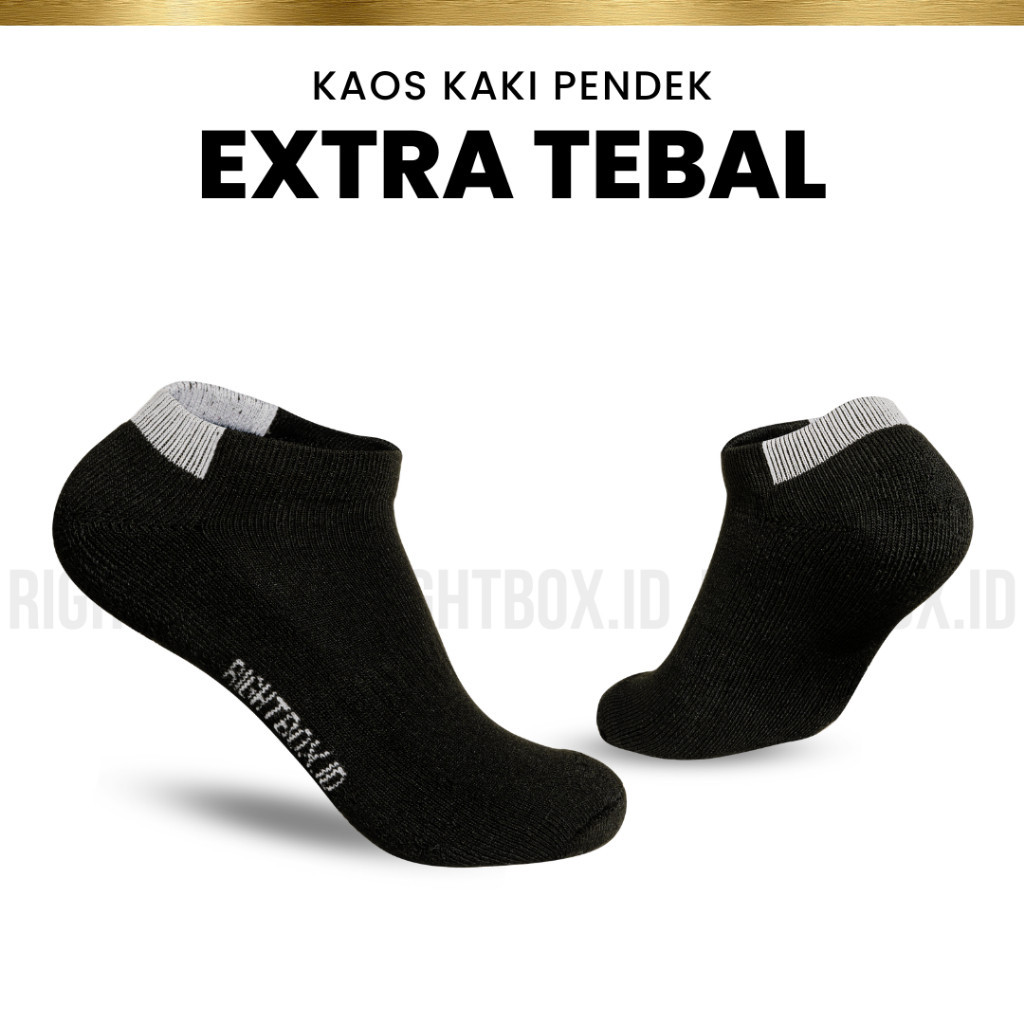 Jual Rightbox Id Kaos Kaki Tebal Extra Serat Handuk Pendek Semata