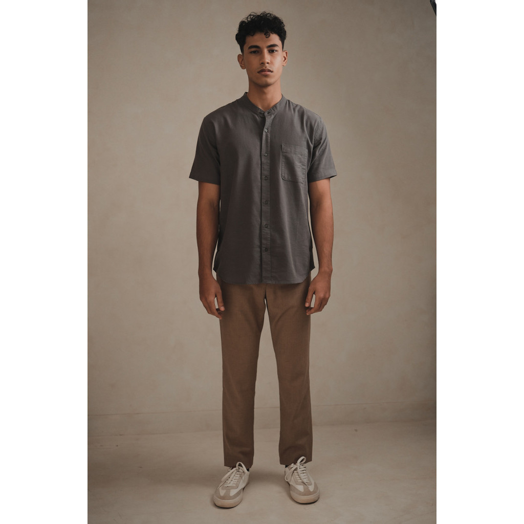 Jual Larusso Khair Collection - Kemeja Koko Rami Basic Polos Pria ...