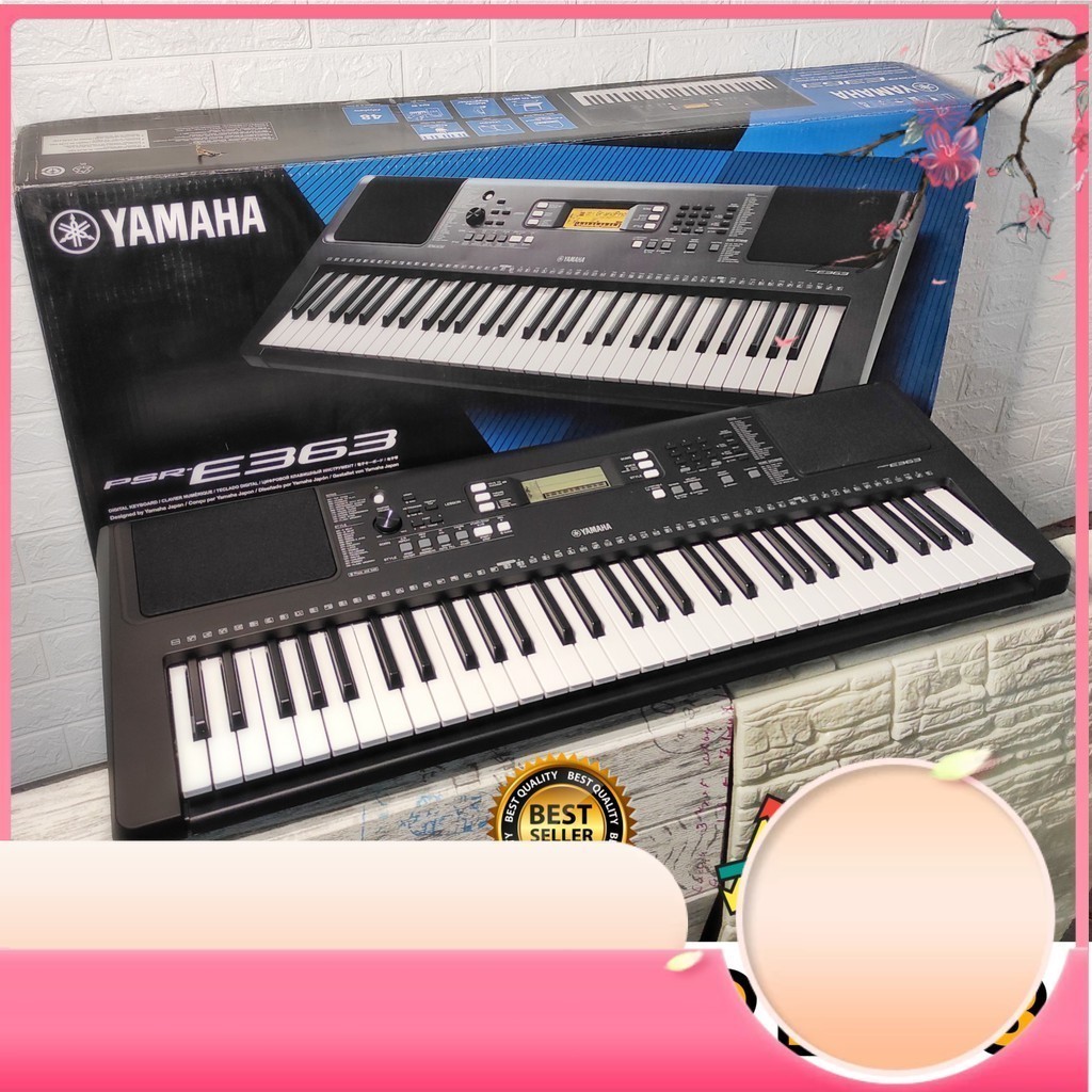 Jual Paket KEYBOARD YAMAHA PSR E363 E 363 Bisa Midi Controller + Stand