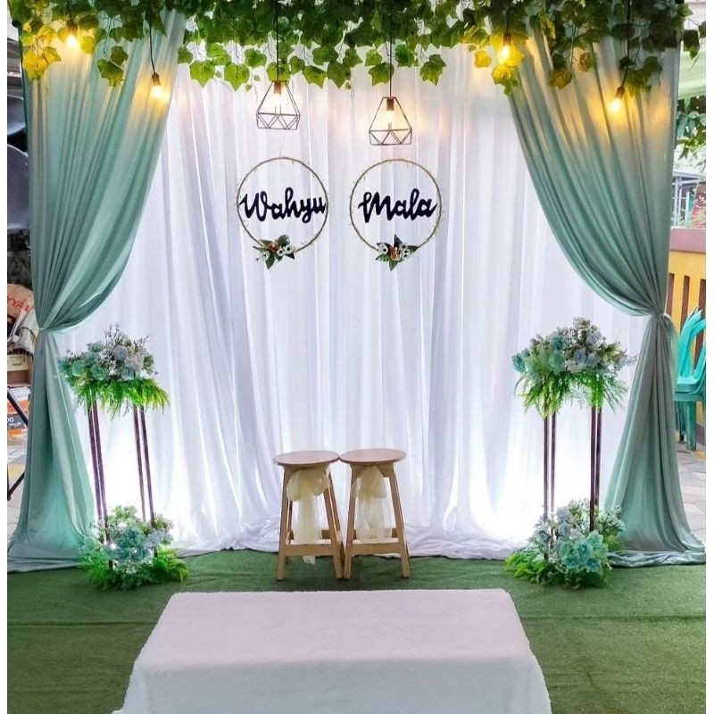 Jual Backdrop tinggi 2 meter lebar 2 meter Dirempel siap pakai bahan ...