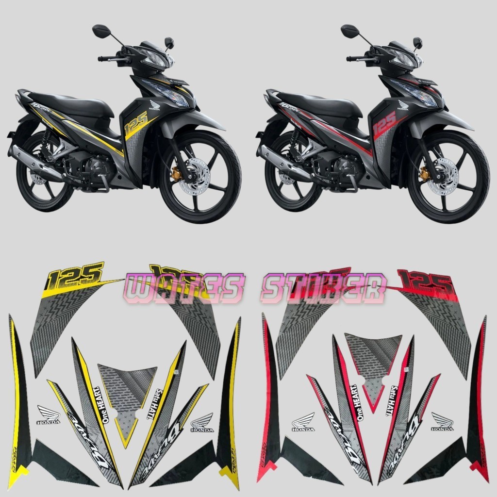 Jual Striping Decal Polet Sticker HONDA BLADE RACING 125 FI 2015 2016 ...