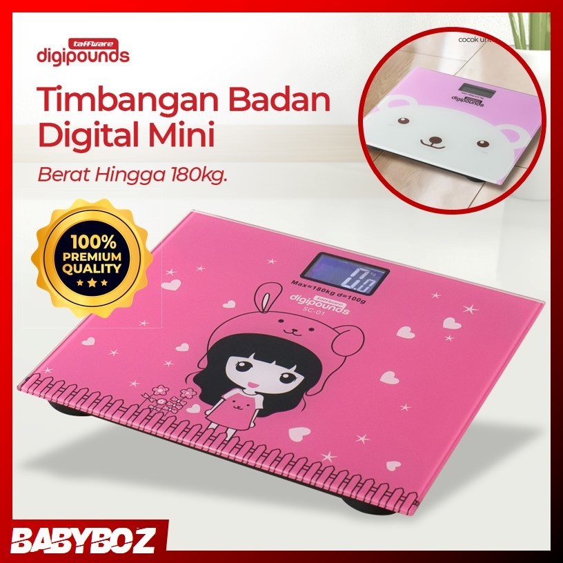 Jual Babyboz Original Taffware Digipounds Timbangan Badan Mini