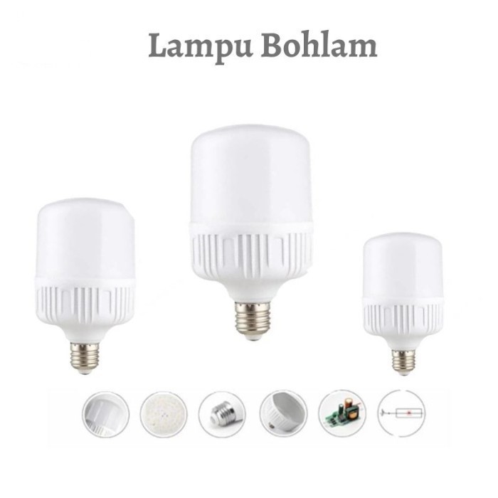 Jual Mt Lampu Led Tabung E27 5w 10w 15w 20w 30w 40w Bohlam Terang