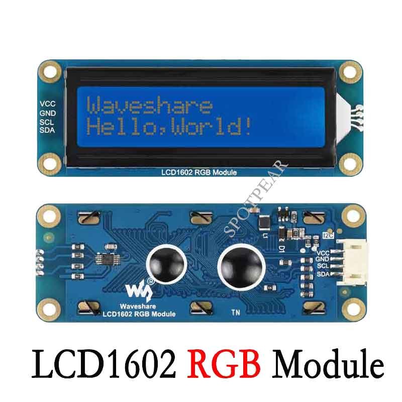 Jual LCD1602 Display Module RGB Backlight LCD 12C Bus Screen for ...