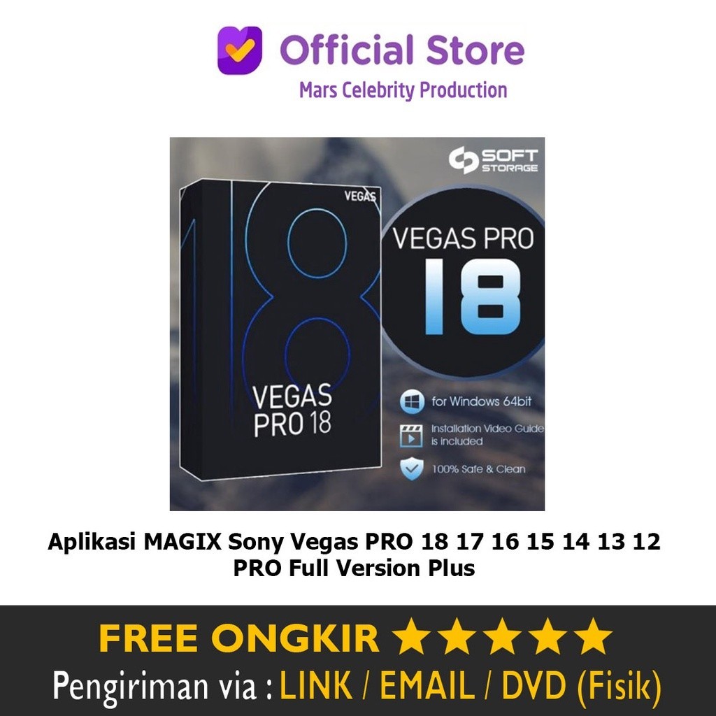 Jual Aplikasi MAGIX Sony Vegas PRO 18 17 16 15