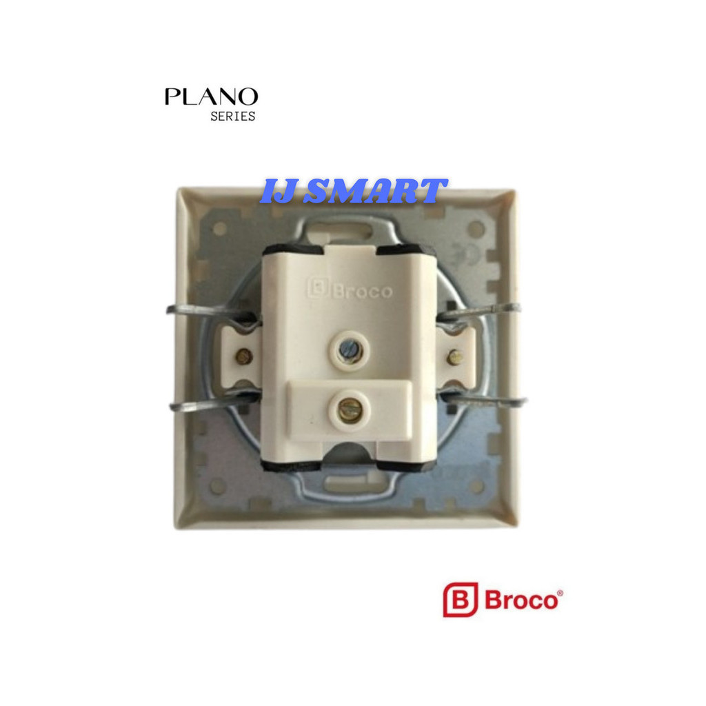 Jual Stop Kontak Socket Outlet TV Broco Plano E183-55S - Putih | Shopee ...