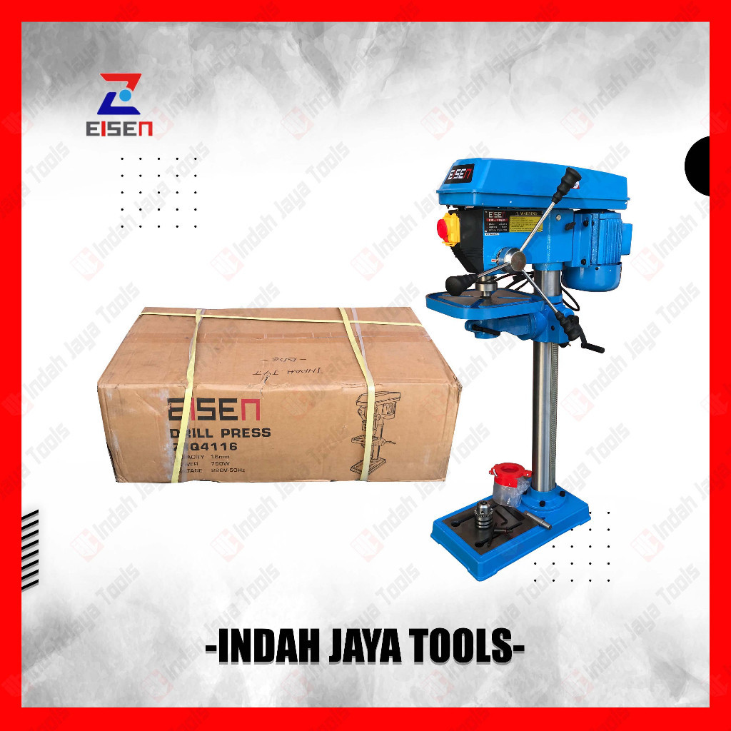 Jual EISEN ZJQ4116 Mesin Bor Duduk 16 mm 750 Watt Bench Drill Press