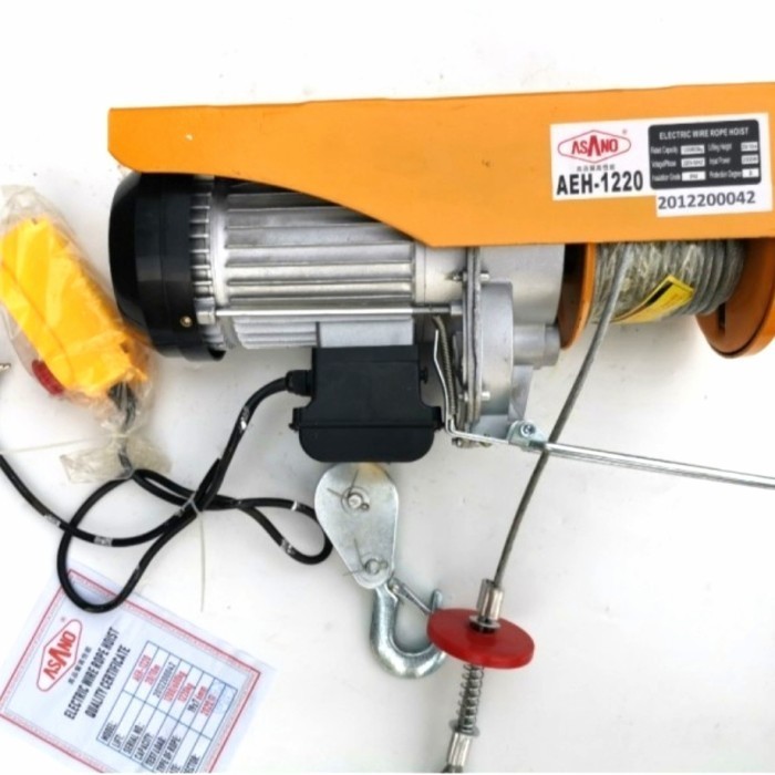 Jual Electric Hoist ASANO AEH1212/1220 KATROL MINI LISTRIK 1200KG WIRE ...