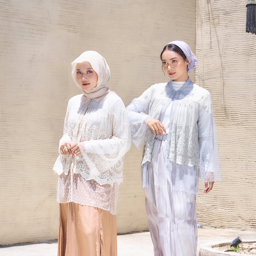Jual HAICLO Baju Lebaran - Brukat Wanita - Aaliyah Outer | Shopee Indonesia