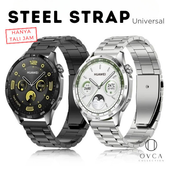 Jual Strap Samsung Huawei Amazfit Garmin Watch Rantai Besi Tali Jam ...