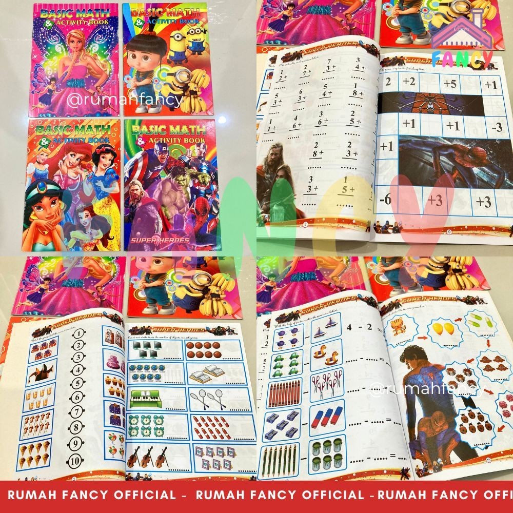 Jual Buku Mewarnai BASIC MATH Activity Book DOT TO DOT Belajar ...
