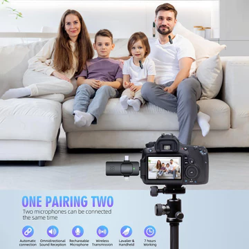 【✅】Mic Wireless Clip On 3 In1 Mikrofon Nirkabel Untuk IPhone Type C 3.5mm Nirkabel Lavalier