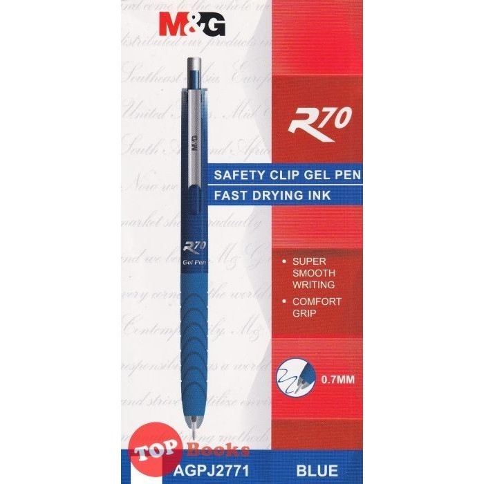 Jual M&G Fast dry Gel Pen R70 Black Blue M&G Pulpen Gel R70