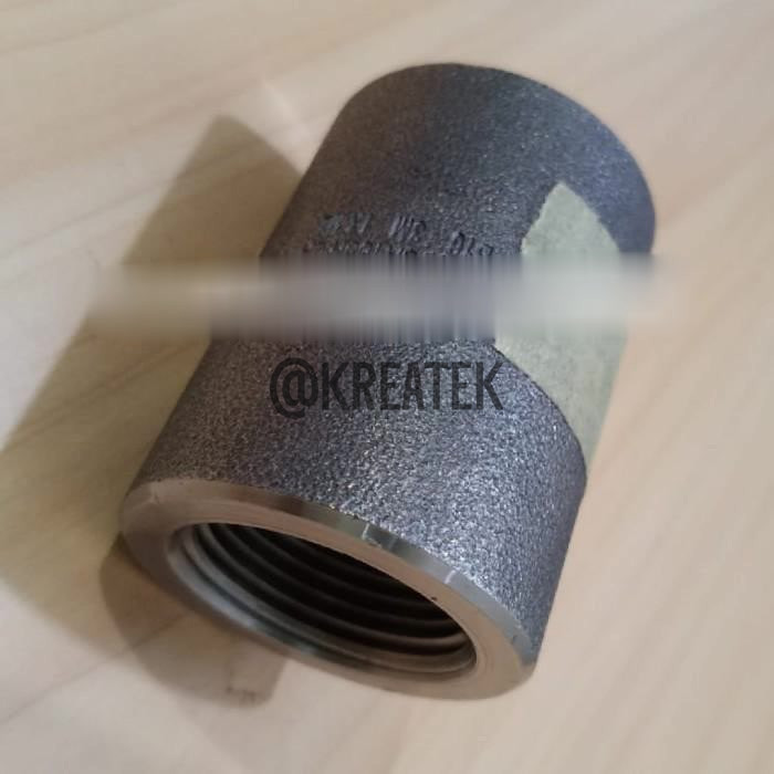 Jual Socket Steel / Full Coupling Besi ASA 3000 1/2 inch | Shopee Indonesia