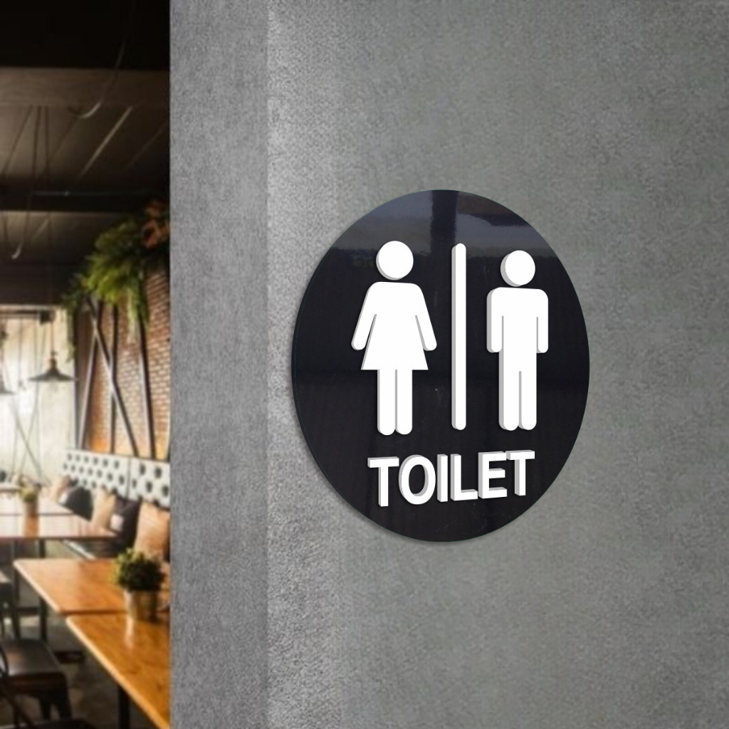 Jual Sign system toilet - papan tanda area toilet - wall sign system ...