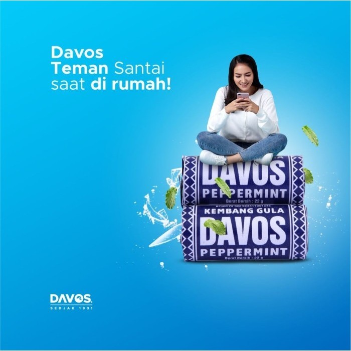 Jual Permen Davos Peppermint Roll Jadul Legend Mint Mini Oleh Oleh Khas ...