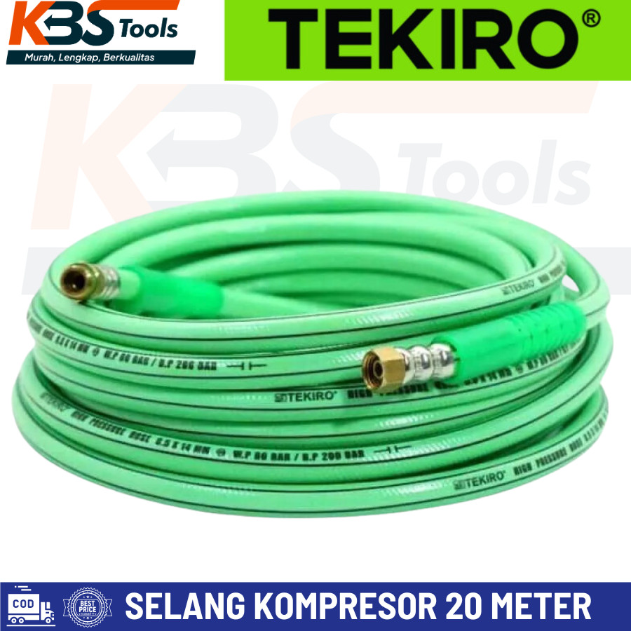 Jual TEKIRO Selang Compressor 20m (8.5 x 14 mm) Selang Angin kompresor ...