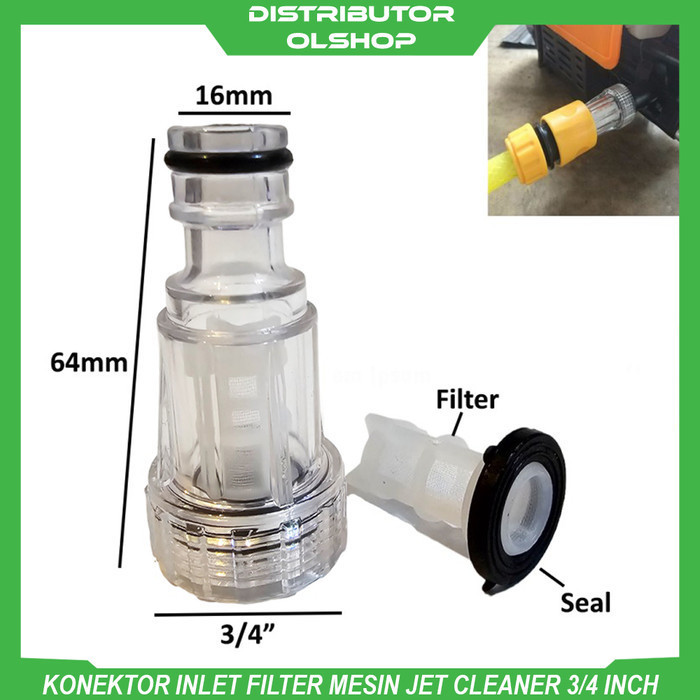 Jual Inlet Konektor Connector Filter Mesin Jet Cleaner Quick Release ...