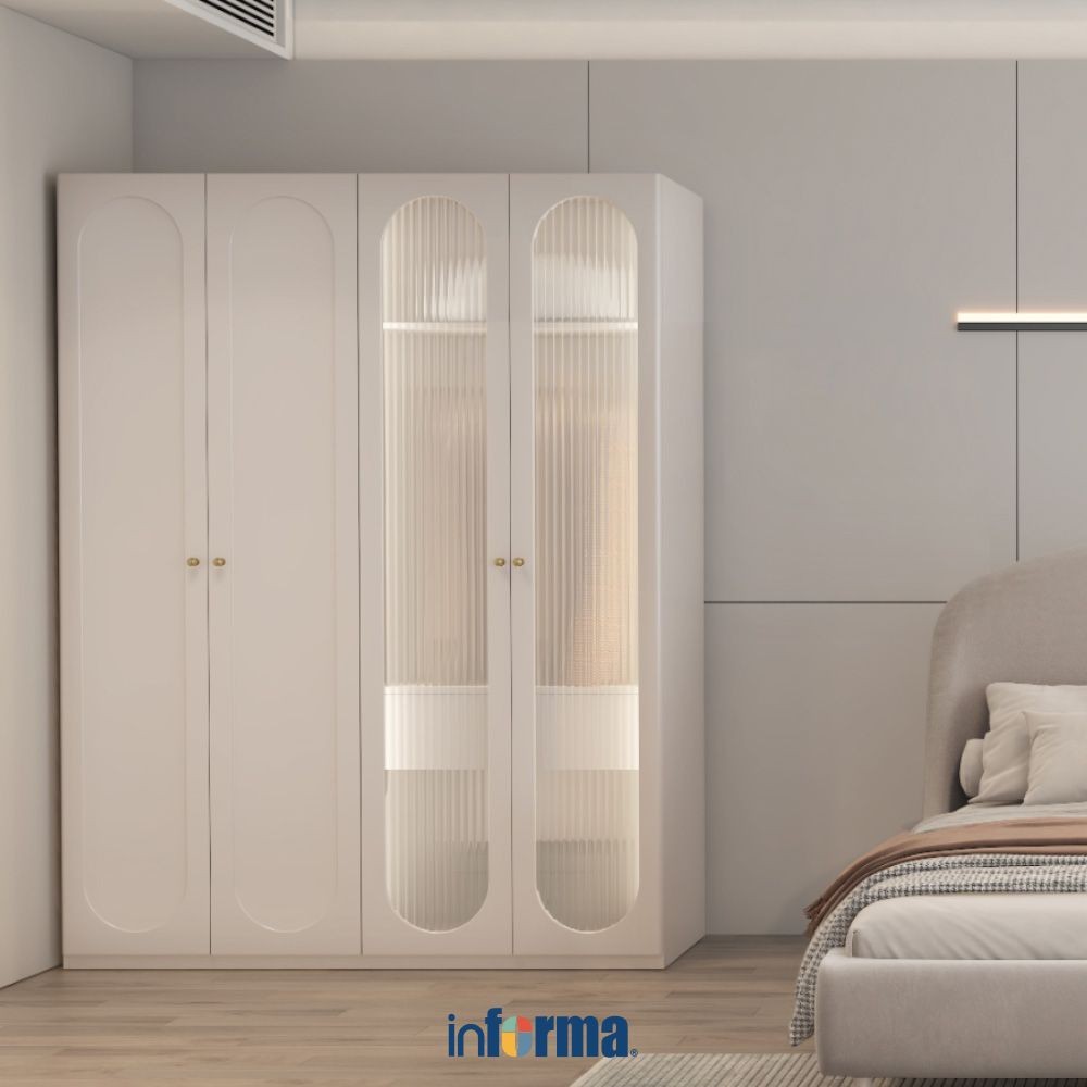 Jual Informa Calla Lemari Pakaian 4 Pintu - Krem Beige Wardrobe Storage ...