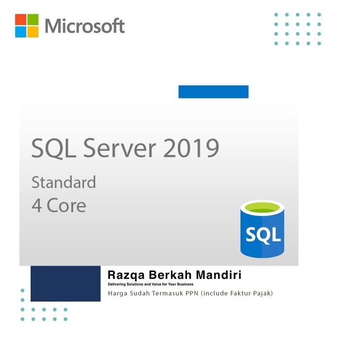 Jual Microsoft SQL Server 2019 standard 4 core ESD ORIGINAL | Shopee ...