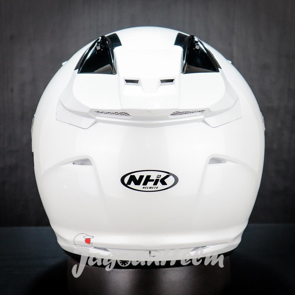 Jual NHK HELM R1 SOLID SE | STAR WHITE | R-1 SINGLE VISOR HALFACE ...