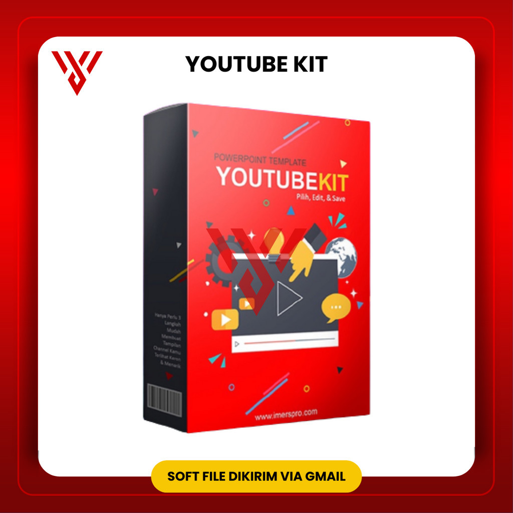 Jual Youtube Kit Desain Powerpoint Template PPT | Shopee Indonesia