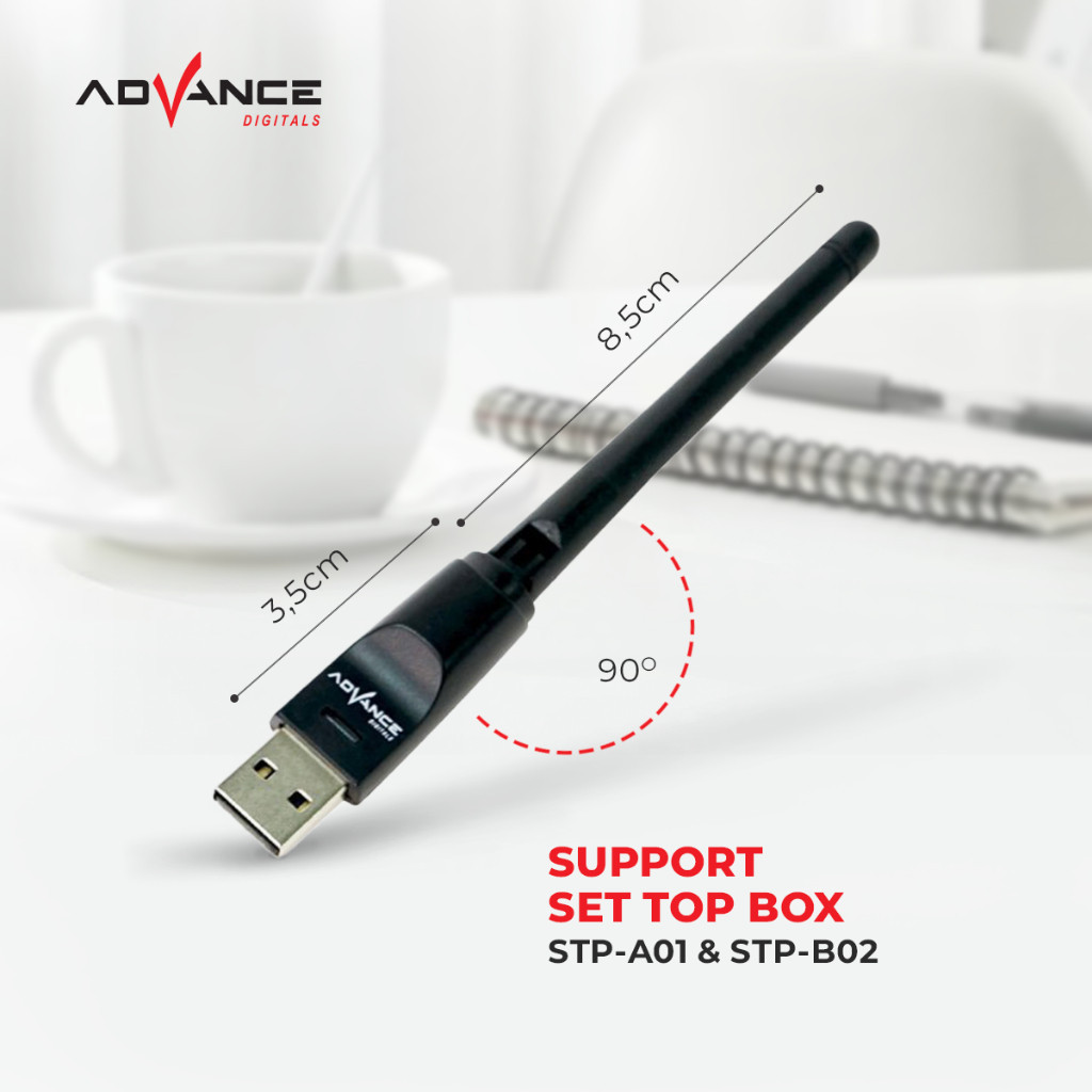Jual Advance USB Dongle Wifi Wireless Adapter Receiver WF01 Komputer