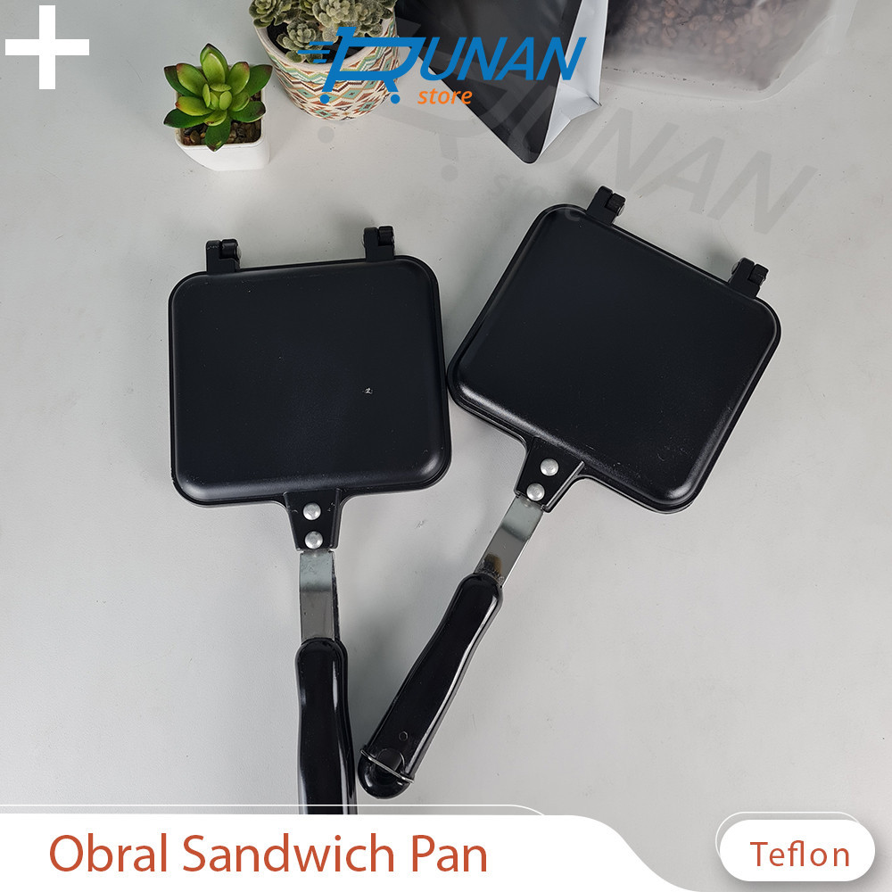 Jual OBRAL Alat Pemanggang Roti Isi Anti Lengket Toaster Sandwich