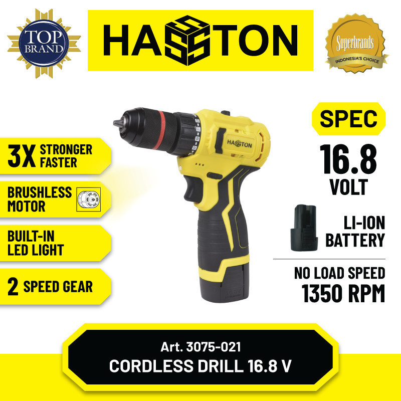 Jual Hasston Mesin Bor Set Tanpa Kabel Cordless Drill