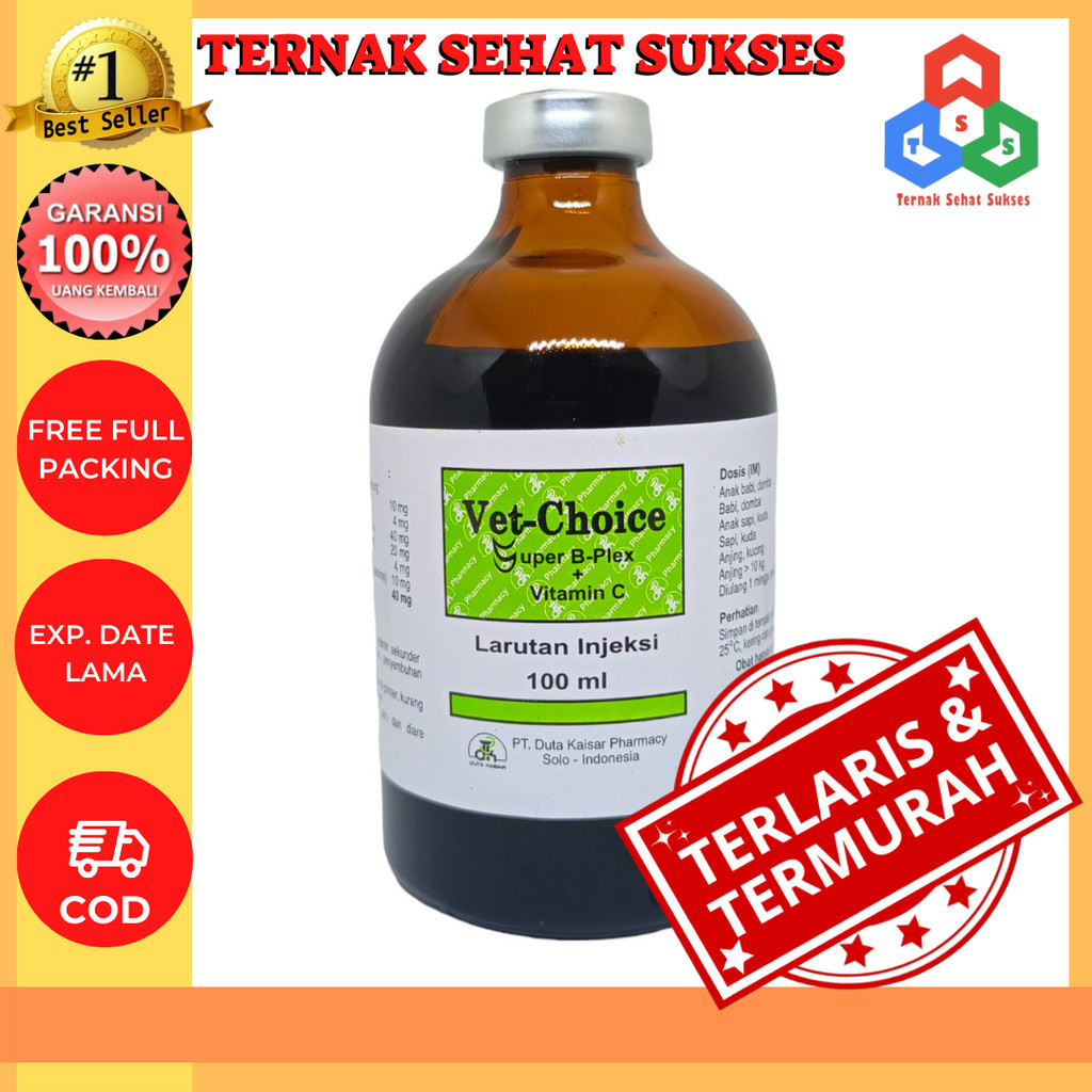 Jual VET CHOICE 100 ML - VITAMIN DENGAN KANDUNGAN VITAMIN B COMPLEX DAN ...
