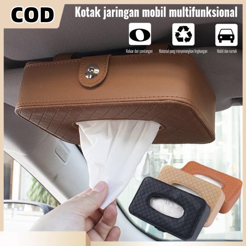 Jual Tempat Tisu Mobil Gantungkotak Tissue Kulit Mobil Mewahtempat Tisu Mobilcar Visor Box 